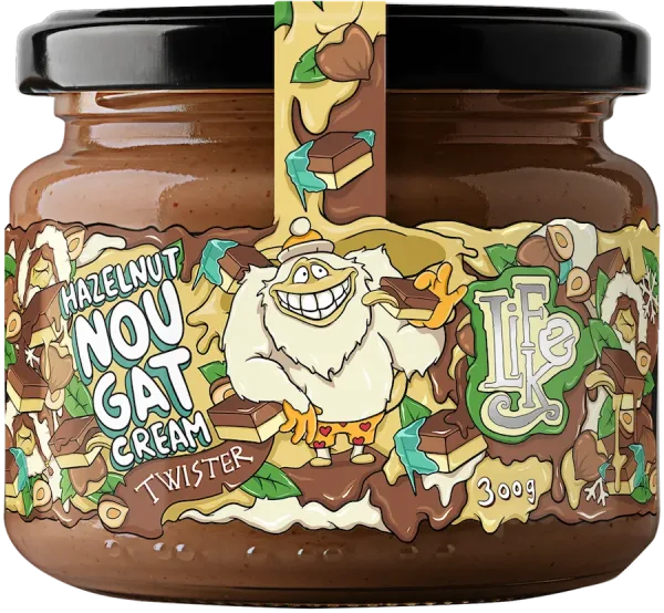 LifeLike Nougat Twister z lískových oříšků 300 g