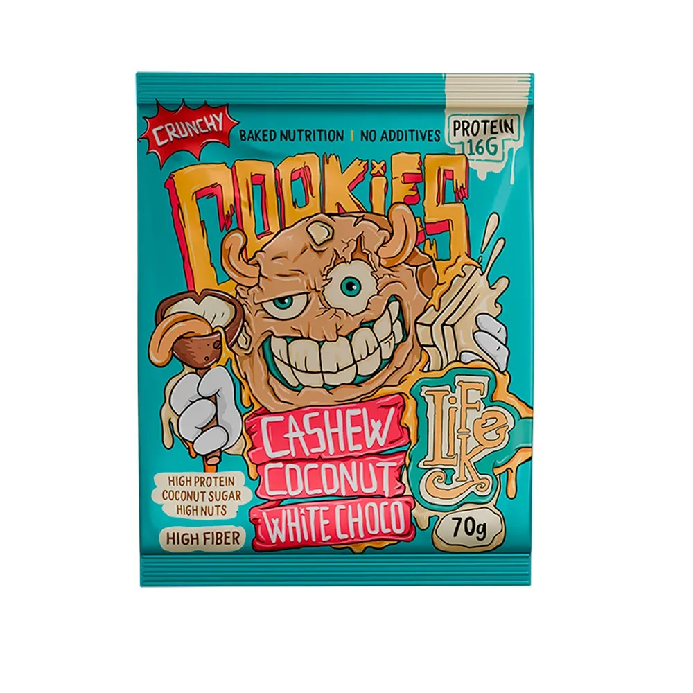 LifeLike Cookies Crunchy caramel white chocolate 70 g