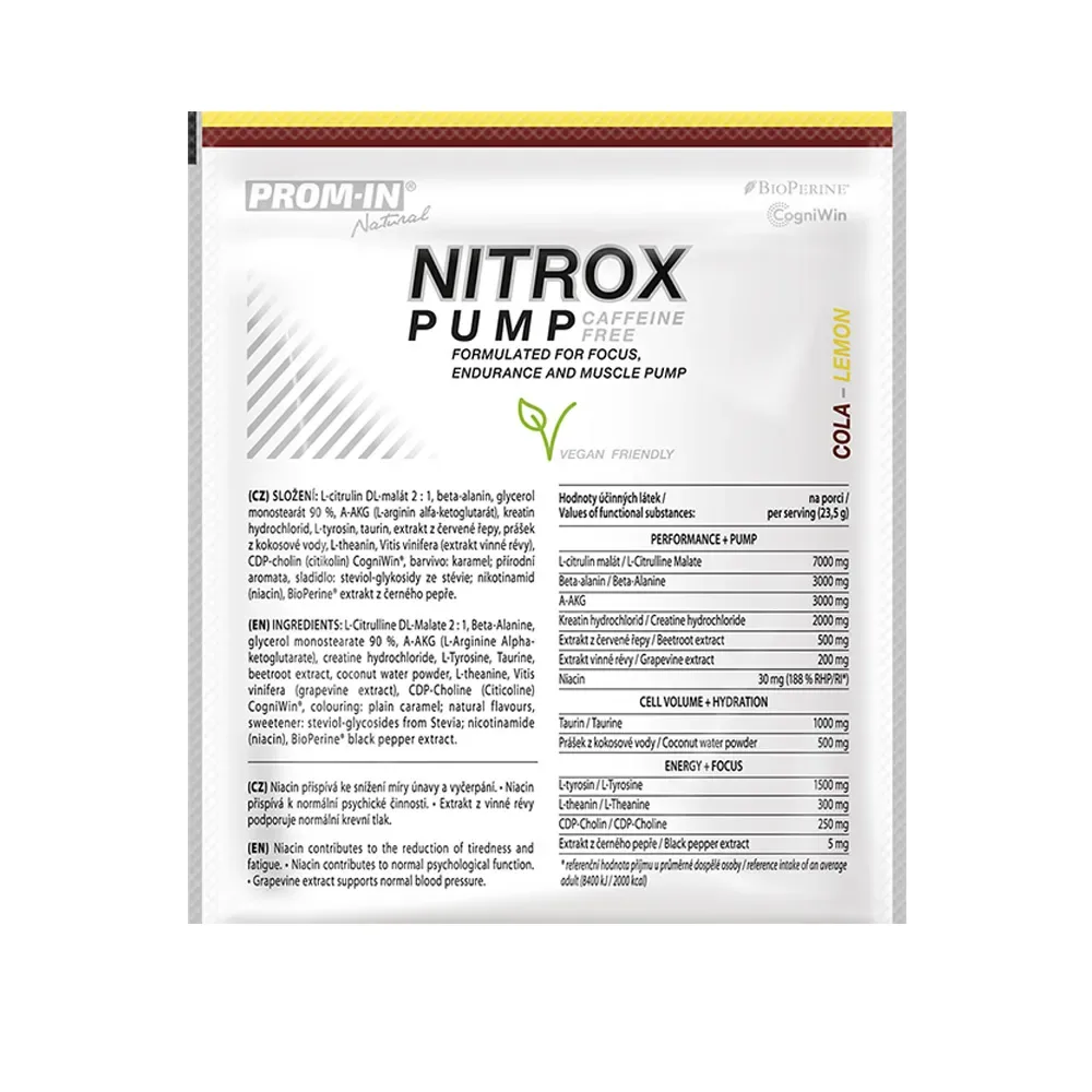 Prom-In Nitrox Pump Caffeine Free Clean 23,5 g