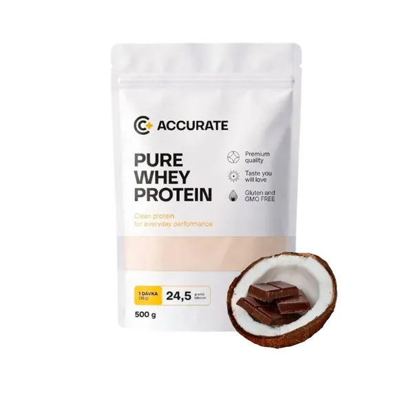 Accurate+ Pure Whey chocolate coconut 500 g