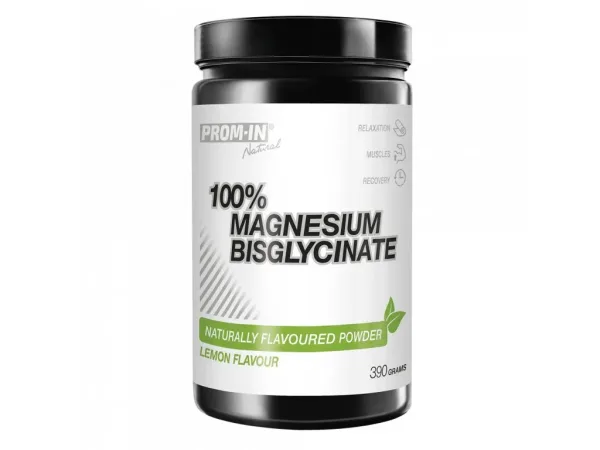 Prom-In 100% Magnesium Bisglycinate 390 g lemon