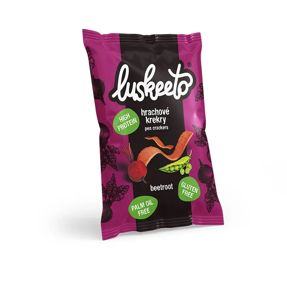 Luskeeto Luštěninové Krekry 40 g chia