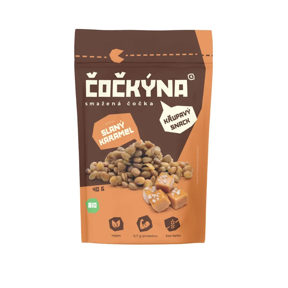 Čočkýna Smažená Čočka Bio zázvor 40 g