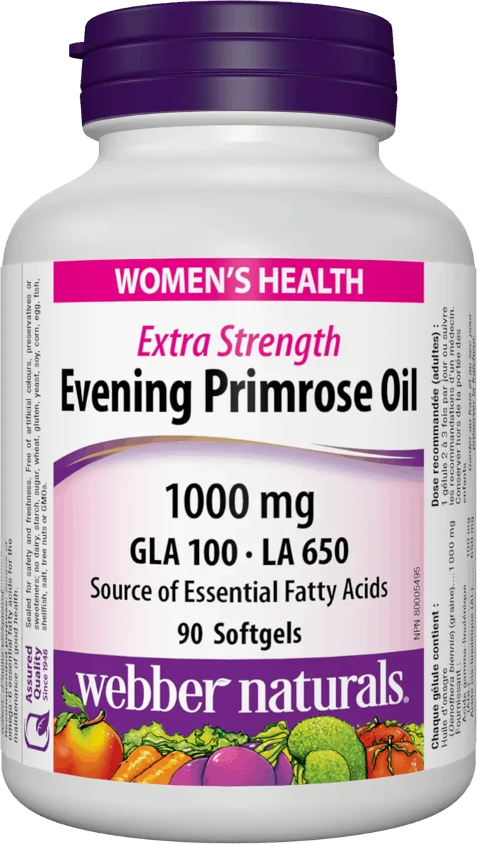 WEBBER PUPALKY DVOULETÉ 1000 MG (NATURALS EVENING PRIMROSE OIL) CPS 1X90 KS