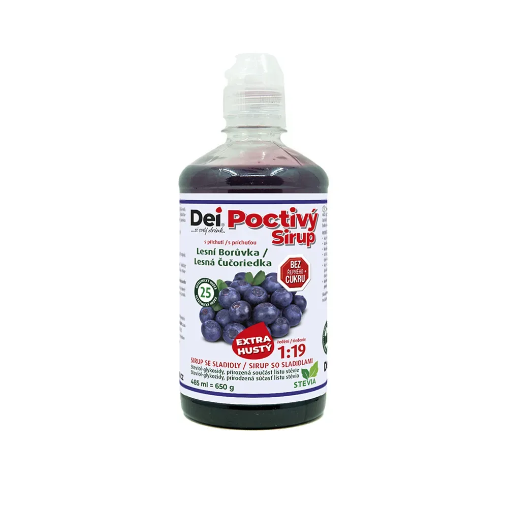 DeiSirup Poctivý Sirup bezový květ 485 ml