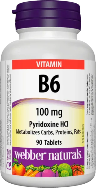 Webber Naturals Vitamin B6 90 tablet