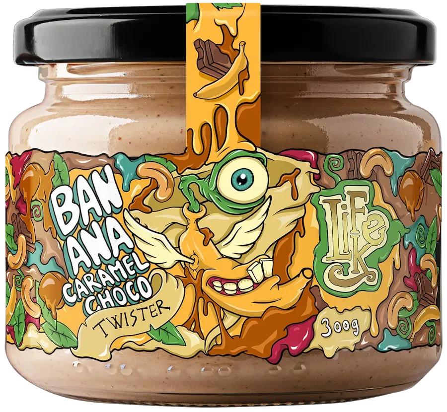 Lifelike Twister Banán/karamel/čokoláda 300 g