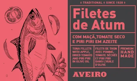 Aveiro Tuňákové filety s jablky rajčetem a piri 120 g