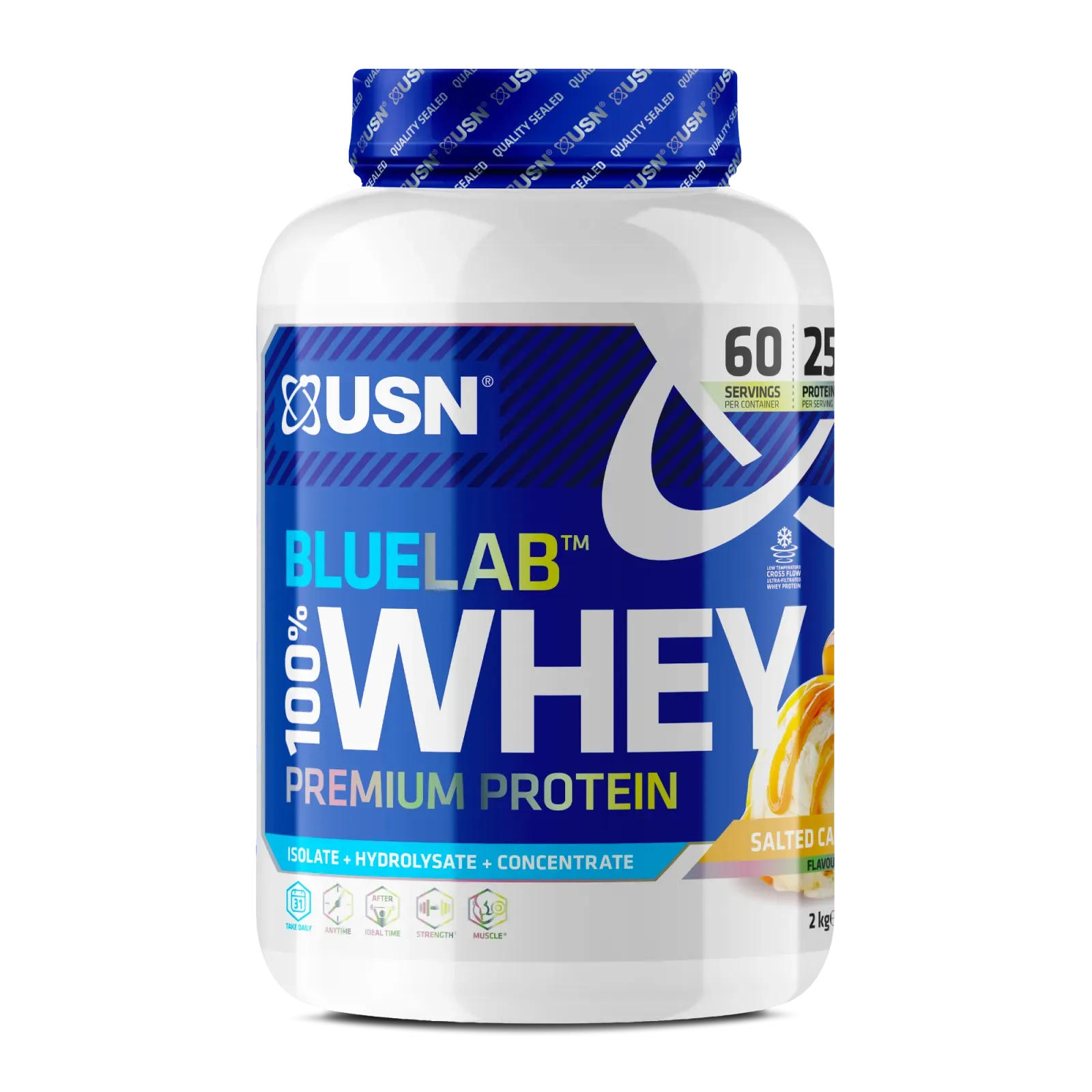 USN BlueLab 100% Whey Protein Premium 908 g čokoláda