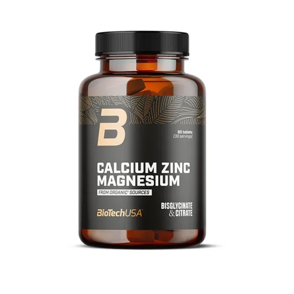 BioTech Calcium Zinc Magnesium (Organic Sources) 90 tbl