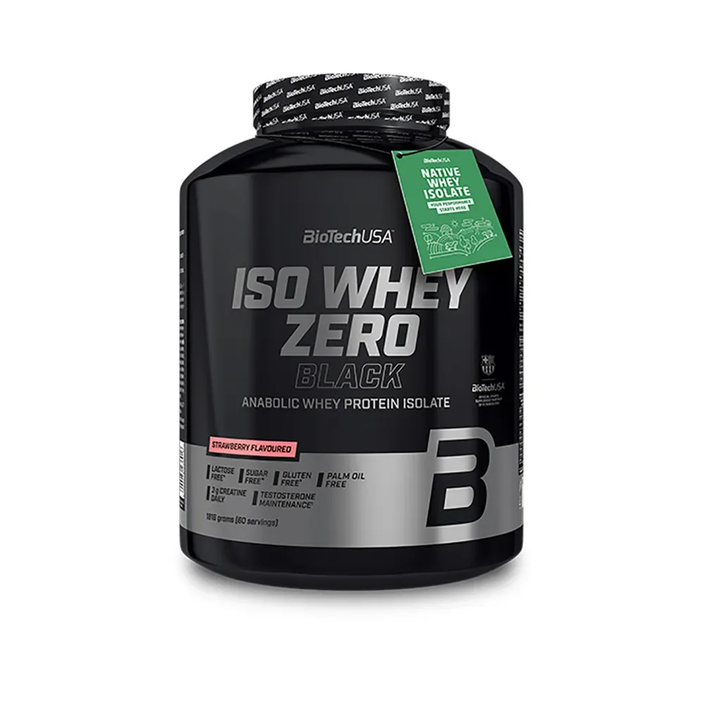 BioTech Iso Whey Zero Black 1816 g strawberry