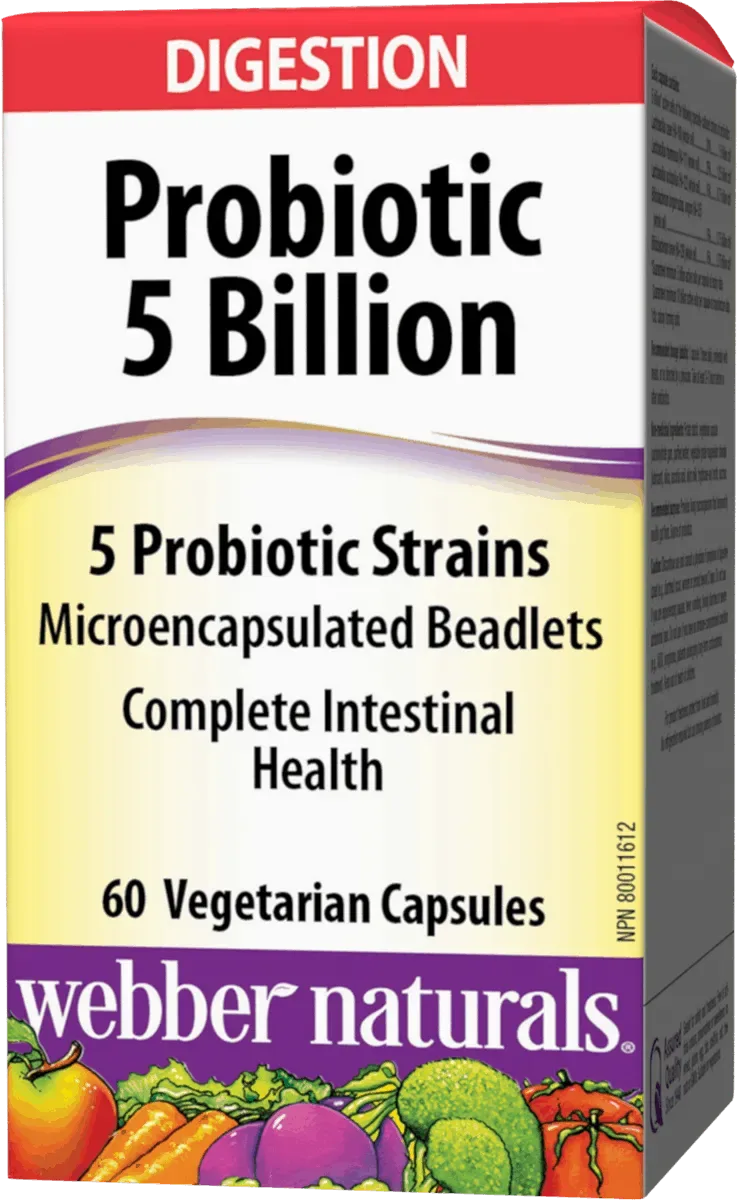 WEBBER NATURALS Probiotic 5 Billion 60 kapslí